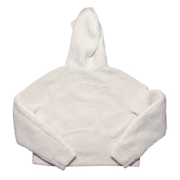 Lululemon Scuba Oversized Half-Zip Fleece Hoodie White Opal Size M/L - Picture 2 of 3